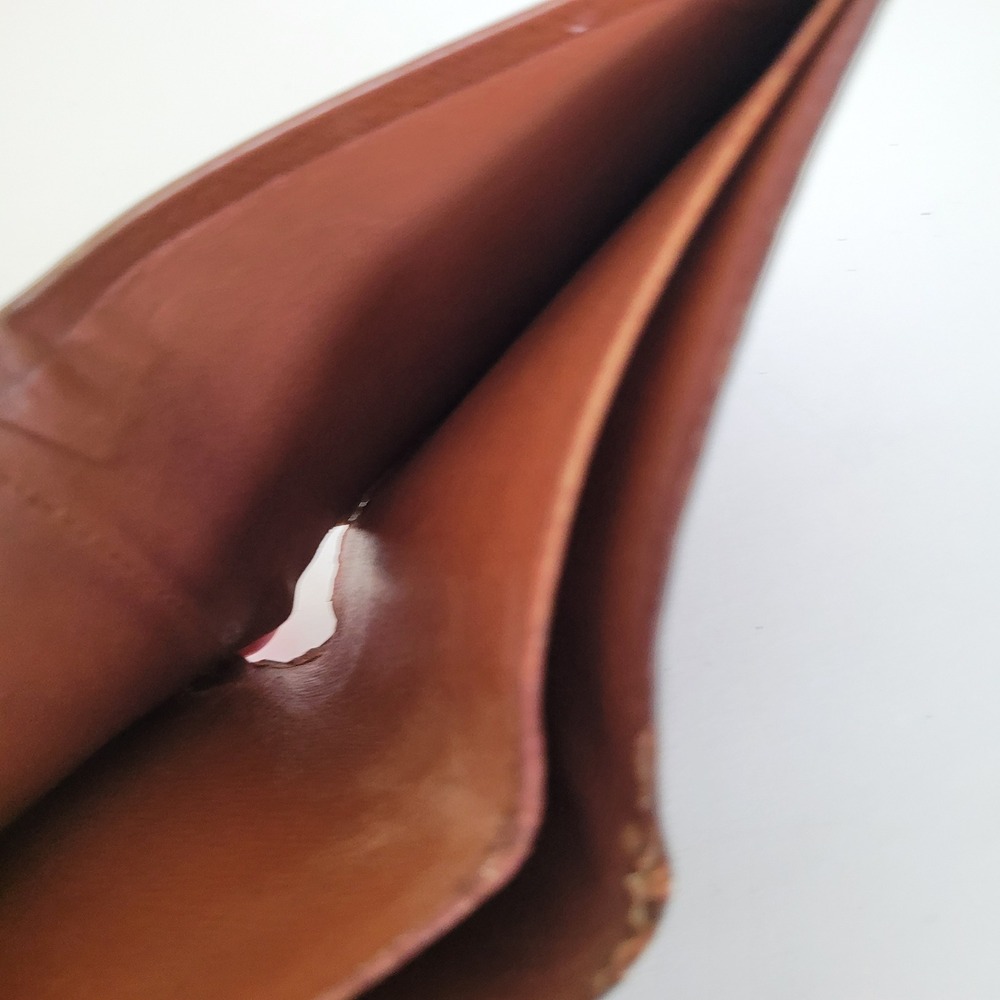 Louis Vuitton Monogram Bifold Wallet Brown Canvas Made in France Vintage - Picture 6 of 14